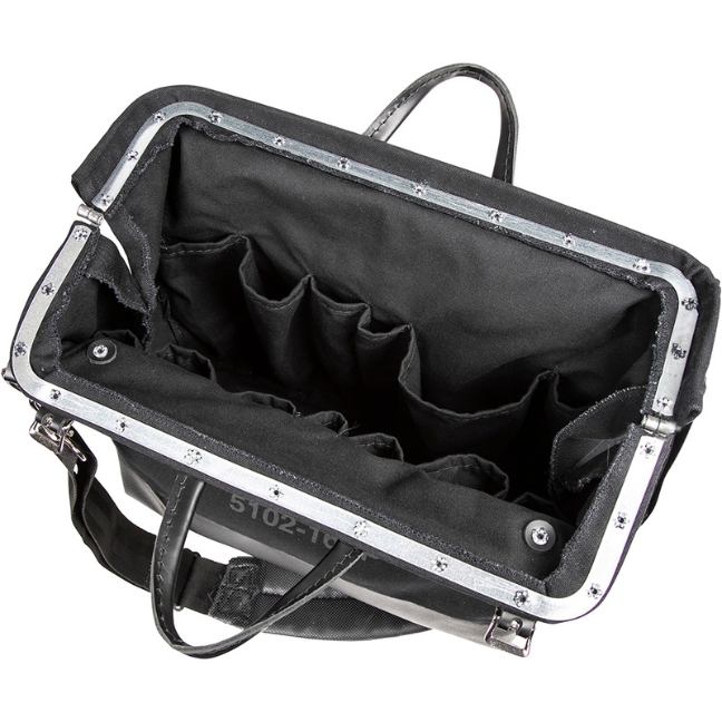 Klein 510218SPBLK 18" Black Deluxe Canvas Tool Bag - Image 3