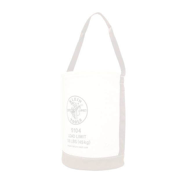 Klein 5104 12" Canvas Bucket with Leather Bottom