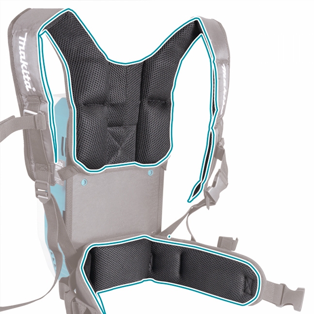 Makita VC008GT101 40V max XGT Brushless 2.0L Backpack Vacuum Kit - Image 2