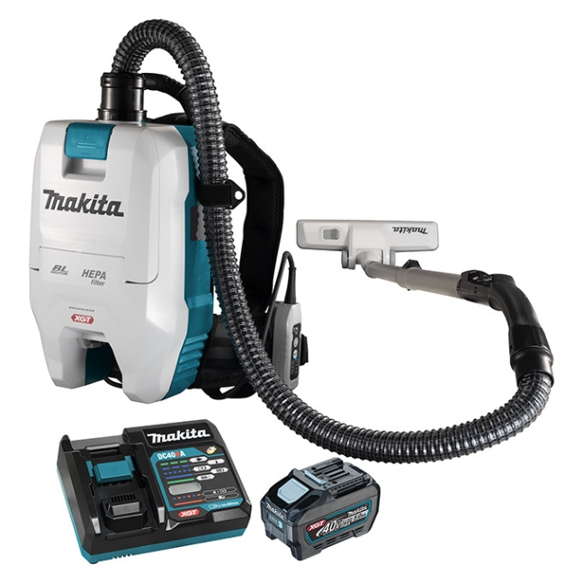Makita VC008GT101 40V max XGT Brushless 2.0L Backpack Vacuum Kit