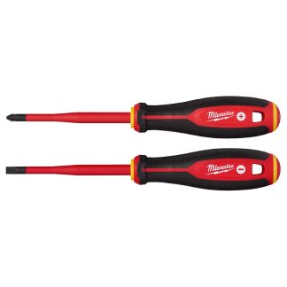 Milwaukee 48-22-2207 1000V Insulated Slim Tip Screwdriver Set 2-Piece