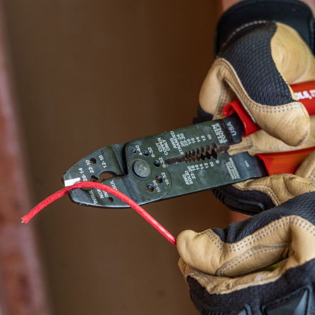 Klein 1001 6-in-1 Multi-Purpose Stripper / Crimper / Wire Cutter for 8-22 AWG - Image 3