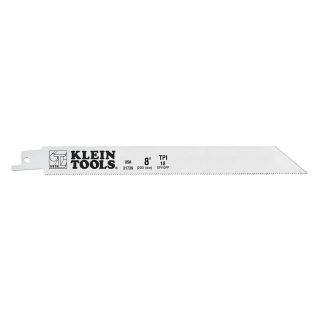Klein 31739 8" 18 TPI Reciprocating Saw Blade 5-Pack