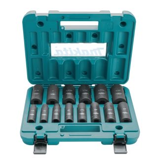 Makita A-96372 1/2" Drive Deep Well SAE Impact Socket Set 14-Piece