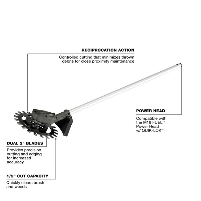 Milwaukee 49-16-2794 M18 FUEL QUIK-LOK Reciprocator Attachment - Image 2