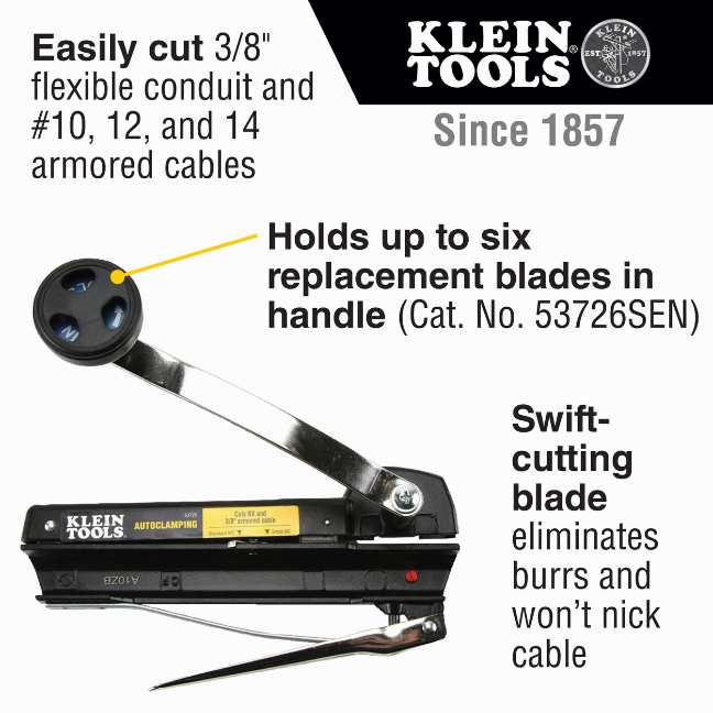 Klein 53725 Armored and BX Cable Cutter - Image 2