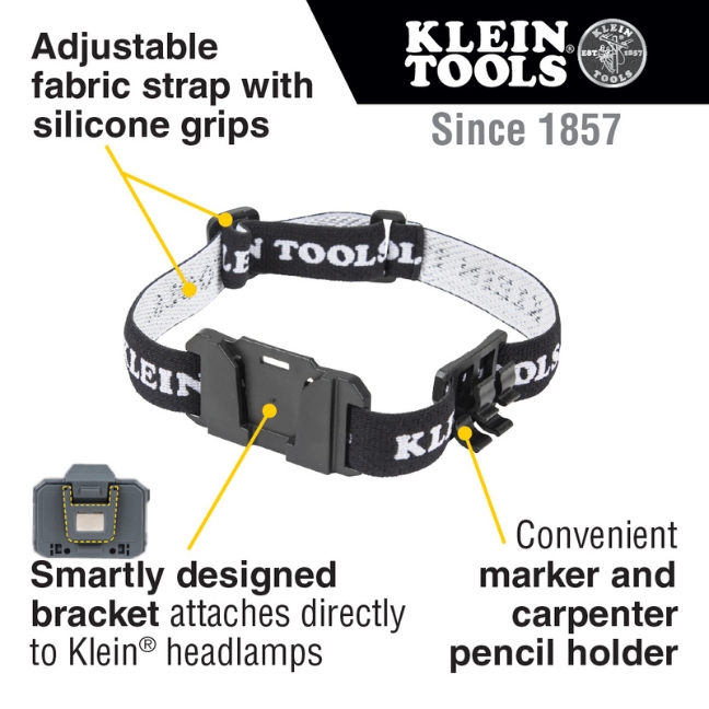 Klein 56060 Headlamp Bracket with Fabric Strap - Image 2