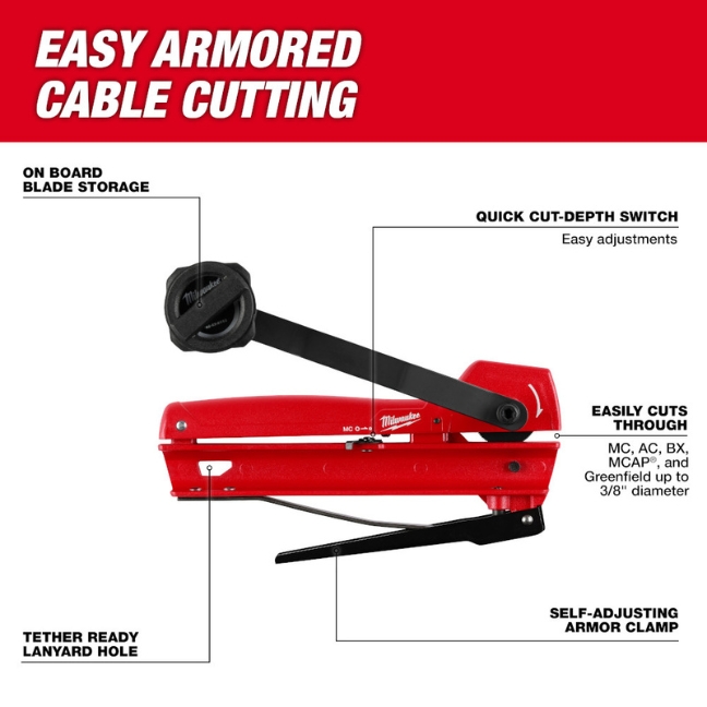 Milwaukee 48-22-6111 Armored Cable Cutter - Image 2