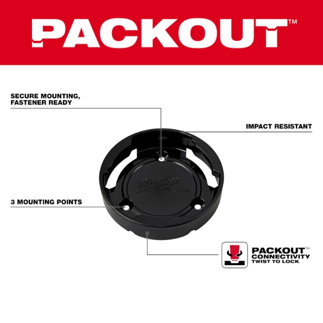 Milwaukee 48-22-8399X PACKOUT Twist to Lock Mount - Image 2