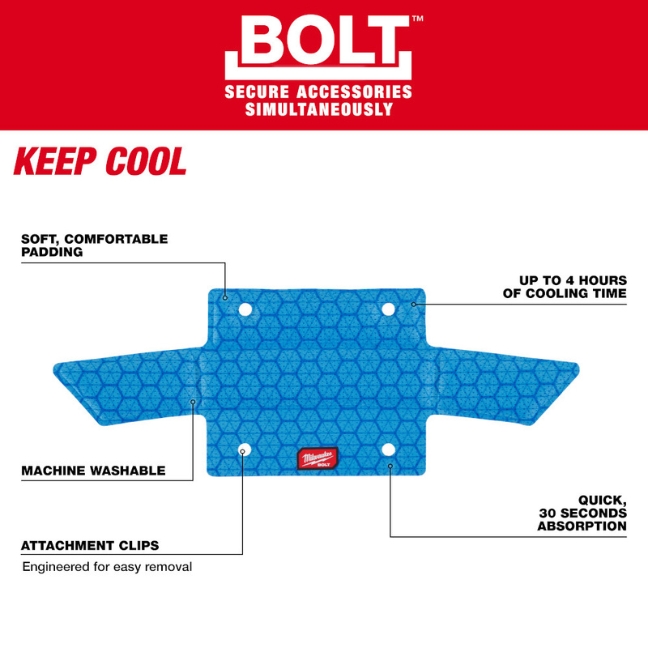 Milwaukee 48-73-4542 BOLT Hard Hat Cooling Sweat Band - Image 2