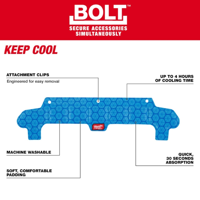 Milwaukee 48-73-4543 BOLT Safety Helmet Cooling Sweat Band - Image 2