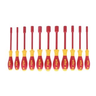 Wiha 32296 SOFTFINISH Insulated SAE Nut Driver Set 11-Piece