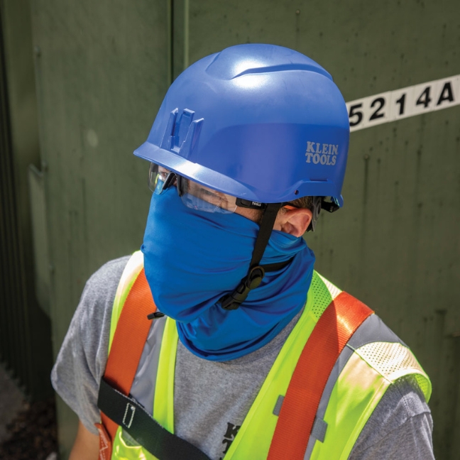 Klein 60147 Non-Vented Class-E Hard Hat - Blue - Image 5