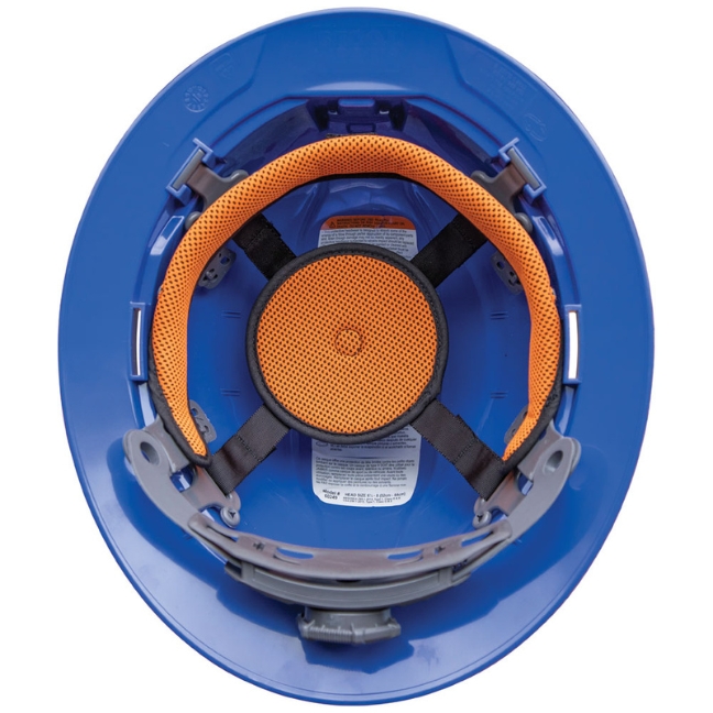 Klein 60249 Non-Vented Class-E Full Brim-Style Hard Hat - Blue - Image 4