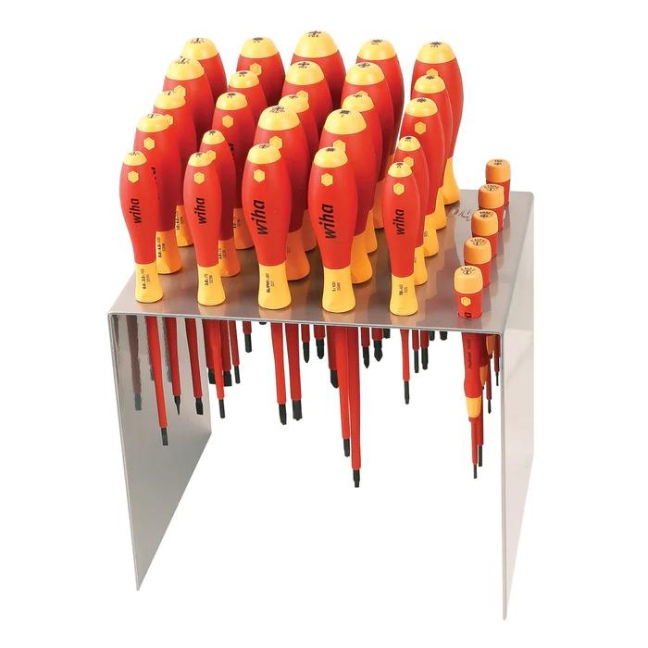 Wiha 32199 Insulated SOFTFINISH & PICOFINISH Precision Screwdriver Workstation - 30 piece