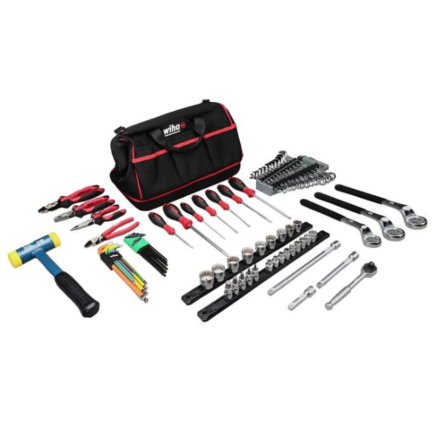 Wiha 90615 Motocross Mechanic Tool Kit 76-Piece
