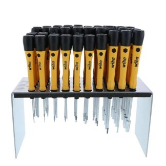 Wiha 92093 Master Technician's ESD Safe PICOFINISH Precision Screwdriver Bench Top Set - 50-Piece