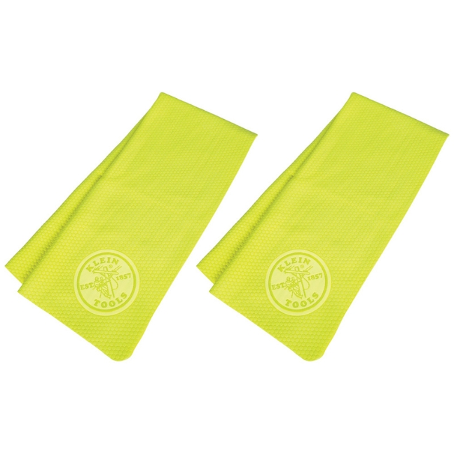 Klein 60090 Hi-Viz Cooling Towel 2-Pack