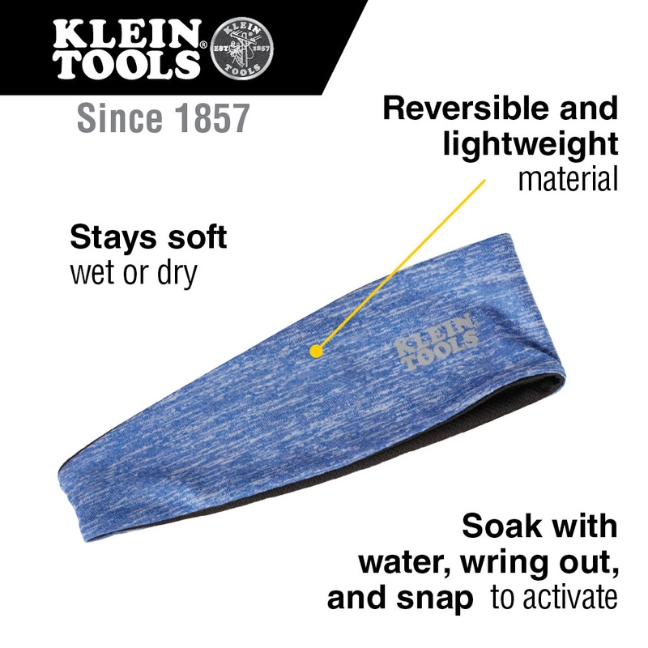 Klein 60487 Blue Cooling Headband 2-Pack - Image 2