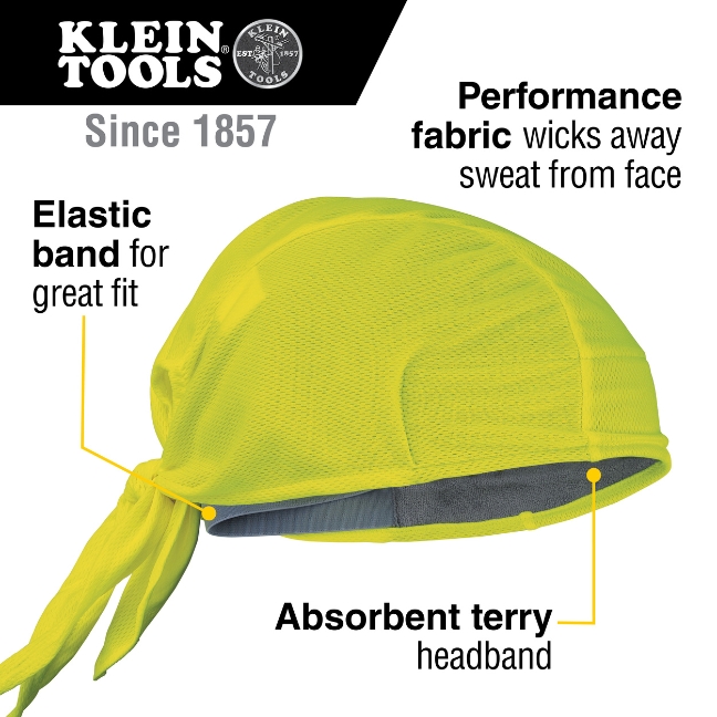 Klein 60546 Hi-Viz Cooling Do-Rag 2-Pack - Image 2