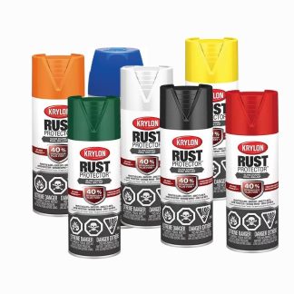 Krylon RUST PROTECTOR Rust Preventative Enamel Paint - 12oz Aerosol Can