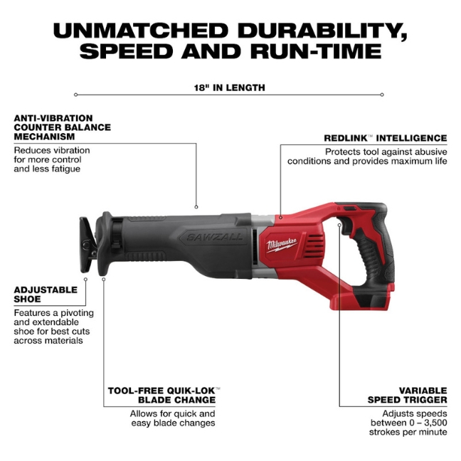Milwaukee 2696-26 M18 6-Tool Combo Kit - Image 11